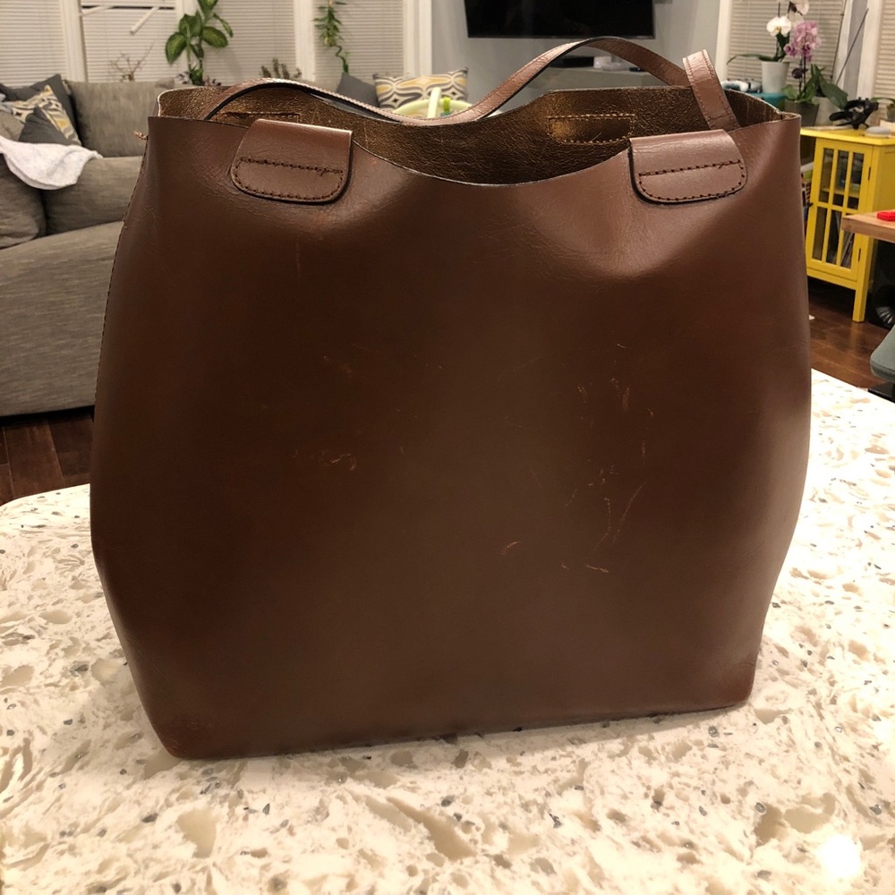 Zara plaited large shopper bag brown-super rare!